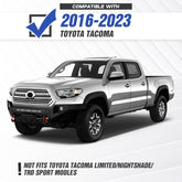 for 2016-2023 Toyota Tacoma 3rd Gen Rear & Front Steel Bumpers with LED Lights | Yzona